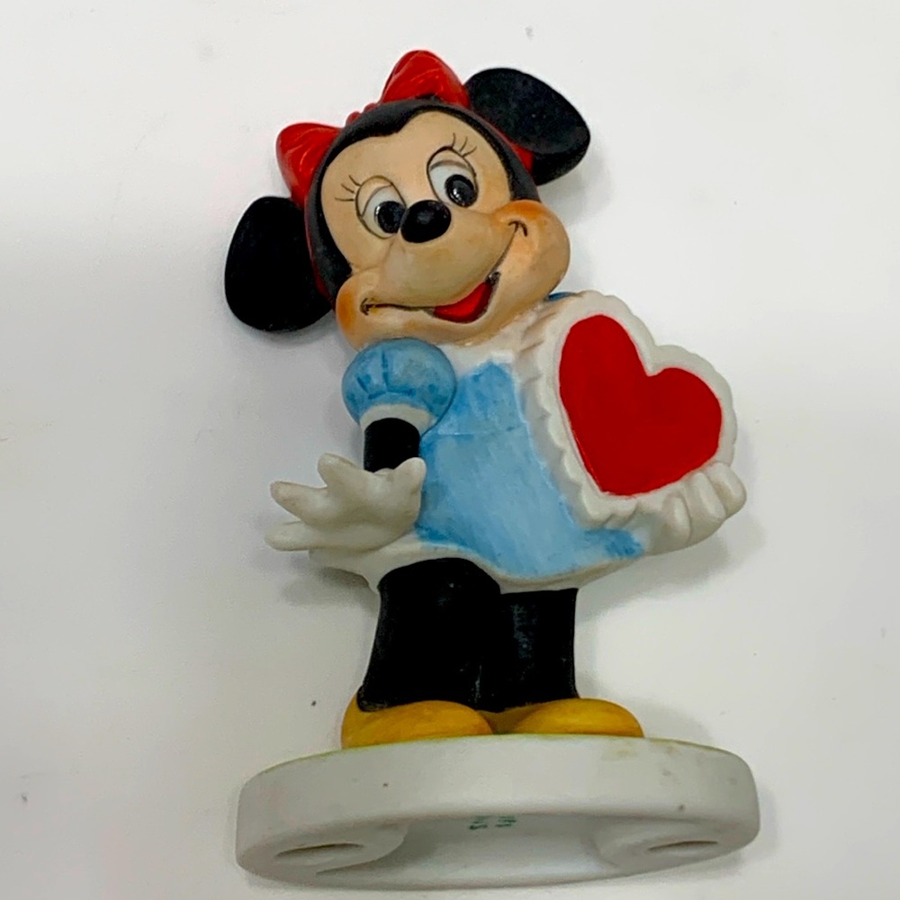 Minnie Mouse vintage porcelain valentines figurine